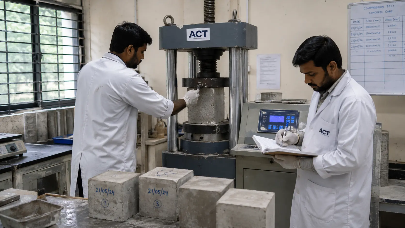 Concrete Cube Testing Laboratory in Bengaluru