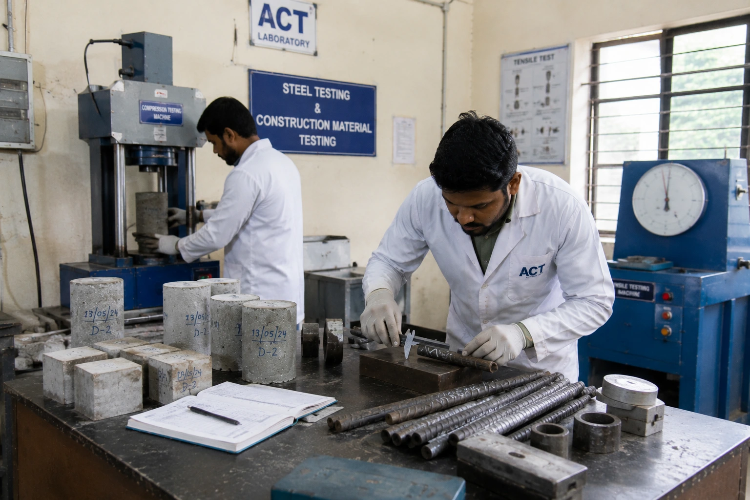 Steel and Construction Material Testing Laboratory in Bengaluru
